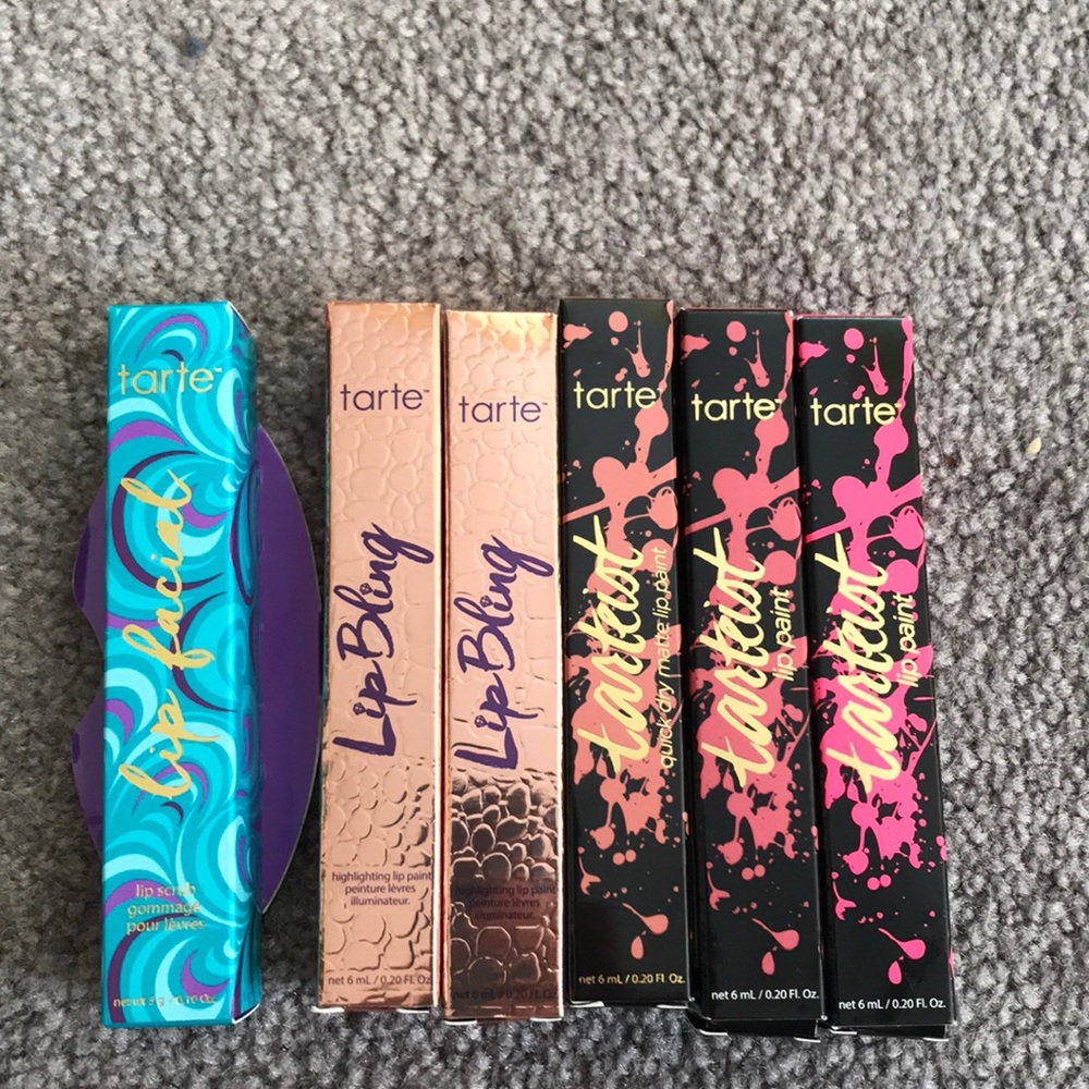 Lip bling, tarteist lip paint, or lip facial